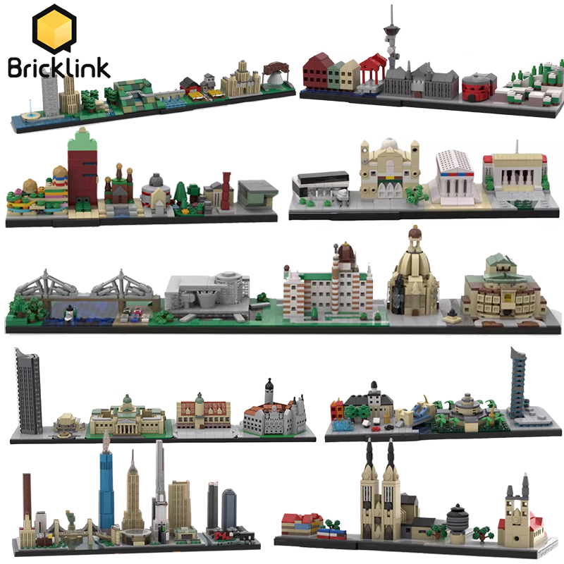 Lego Set Creator - Bricklink MOC City Skyline Architecture set