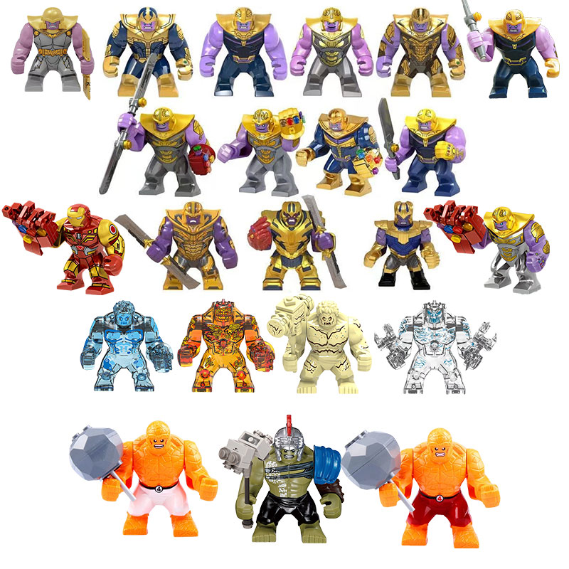 Lego Minifigure Holder - Personaggio del supereroe Marvel Thanos, Stone