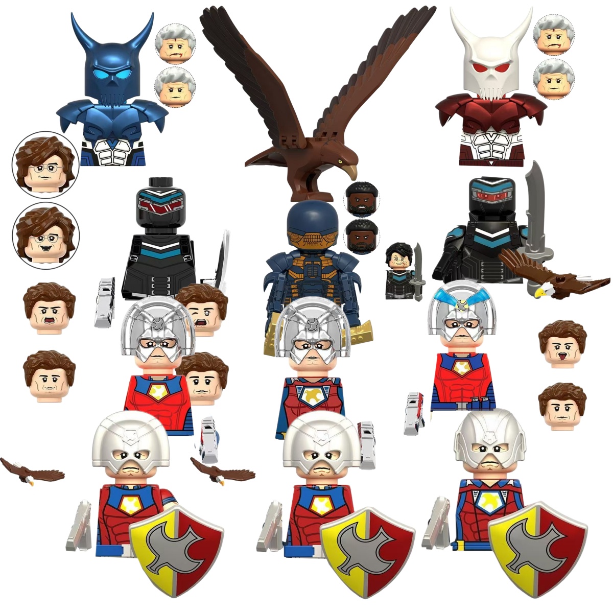 SuicideSquad Peacemaker, Blue  - Lego Minifigure Holder recensione e prezzo